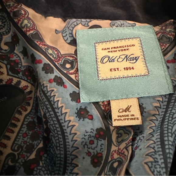 Vintage Old Nazy Womens Navy Blue Button up Blazer. Medium - Picture 3 of 6